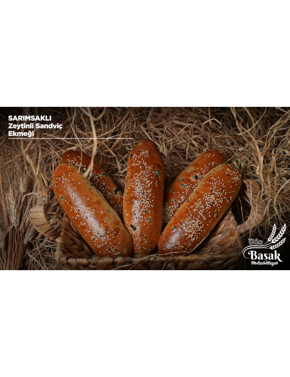 Sarımsaklı Zeytinli Sandviç Ekmeği
